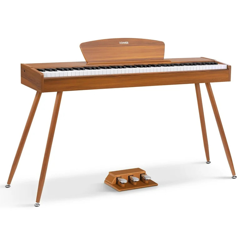 Donner DDP-80 Wood Weighted 88 Key Digital Piano Graduation Gifts for the Home Full Size Electric... | Walmart (US)