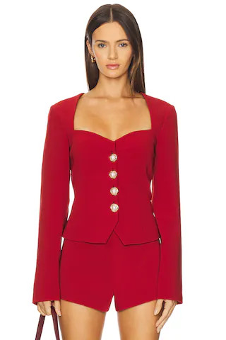 MAJORELLE Lori Jacket in Brick Red from Revolve.com | Revolve Clothing (Global)
