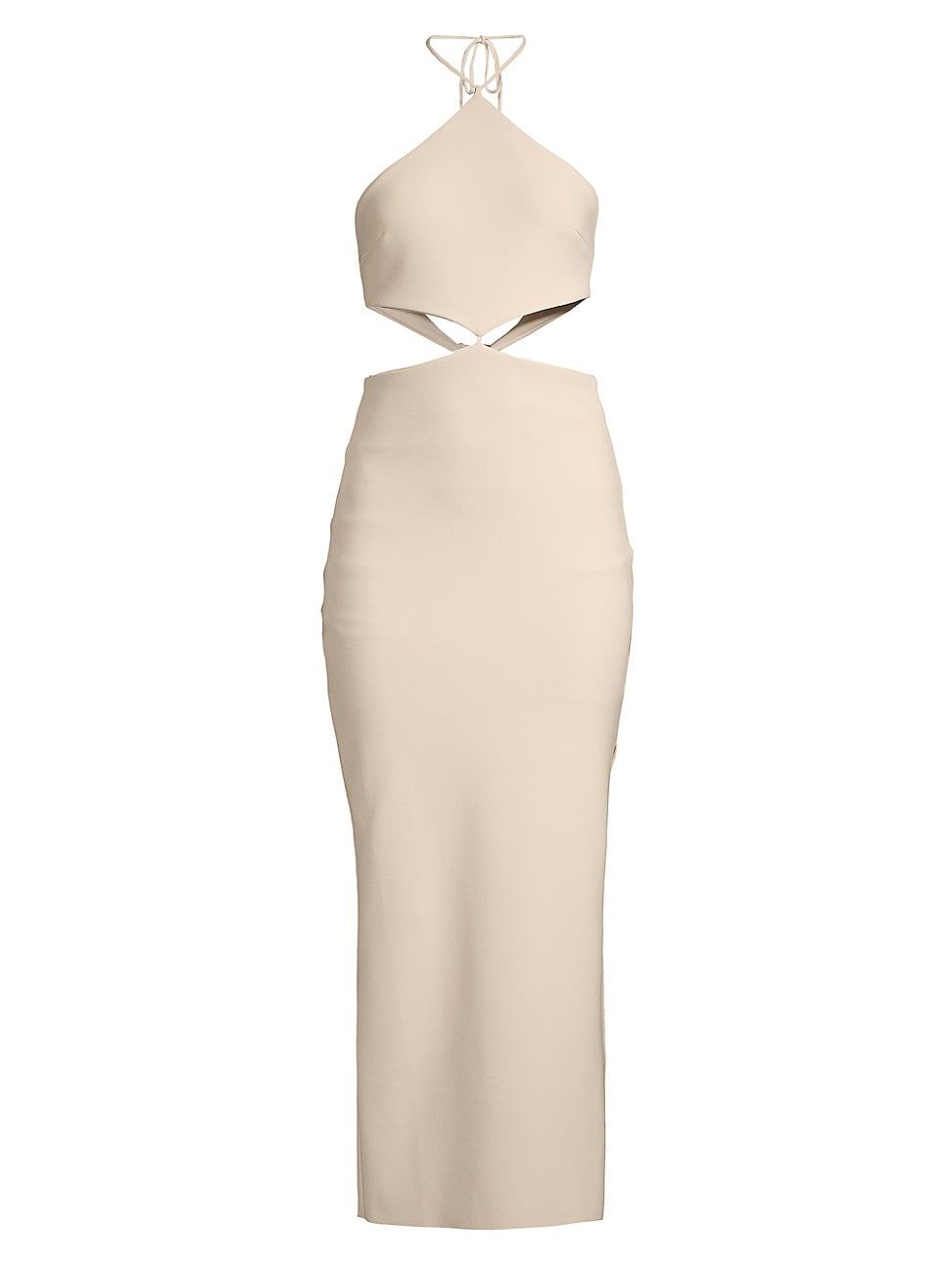 Iris Cut-Out Halter Midi-Dress | Saks Fifth Avenue