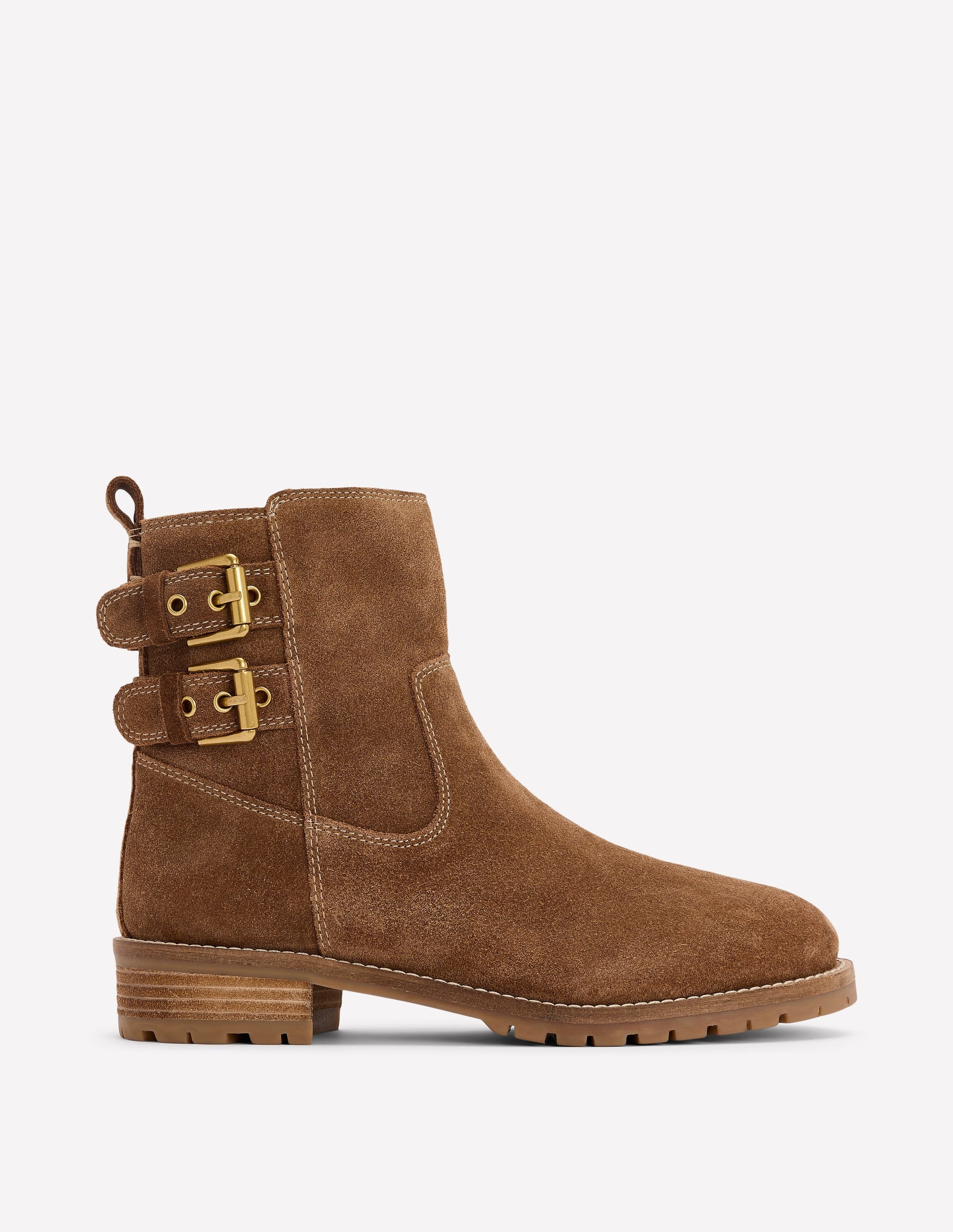 Buckle Ankle Boots-Tan | Boden (US)