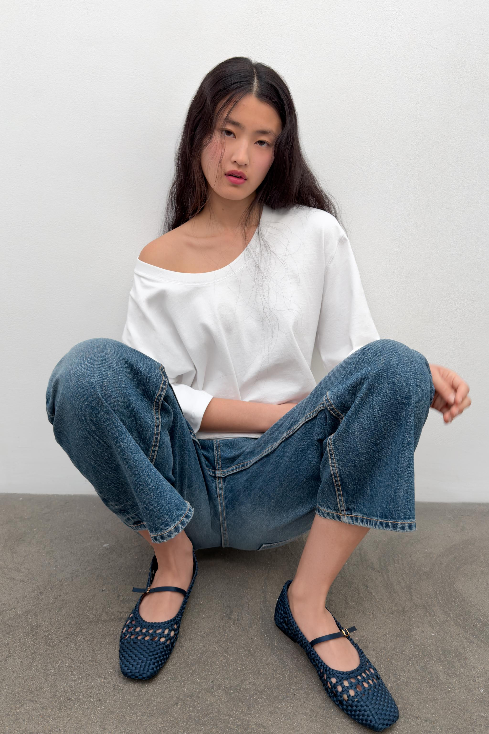 BRAIDED BUCKLE BALLET FLATS | Zara US