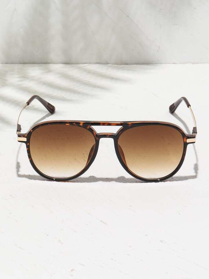 1Pair Women Tinted Lens Fashion Glasses For Daily Life Vintage | SHEIN