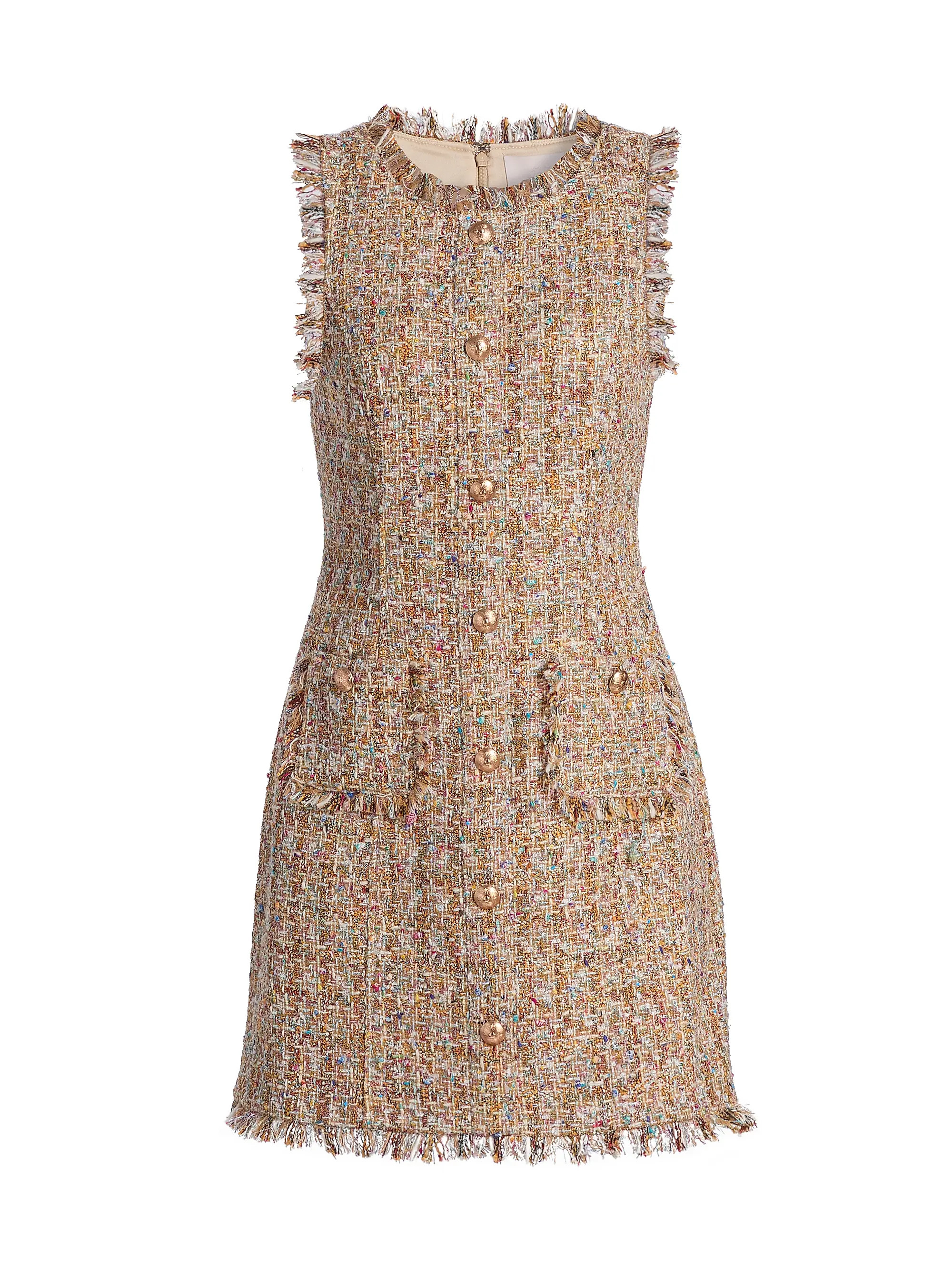 Cinq à Sept Adeline Boucle Randi Sleeveless Minidress | Saks Fifth Avenue | Saks Fifth Avenue