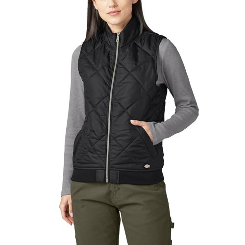 Dickies Women's Quilted Vest, BLACK, XS | Amazon (US)