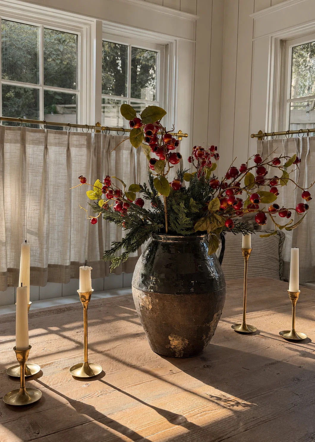 Faux Crabapple Berry Branch | Artificial Fall Stems | Afloral | Afloral