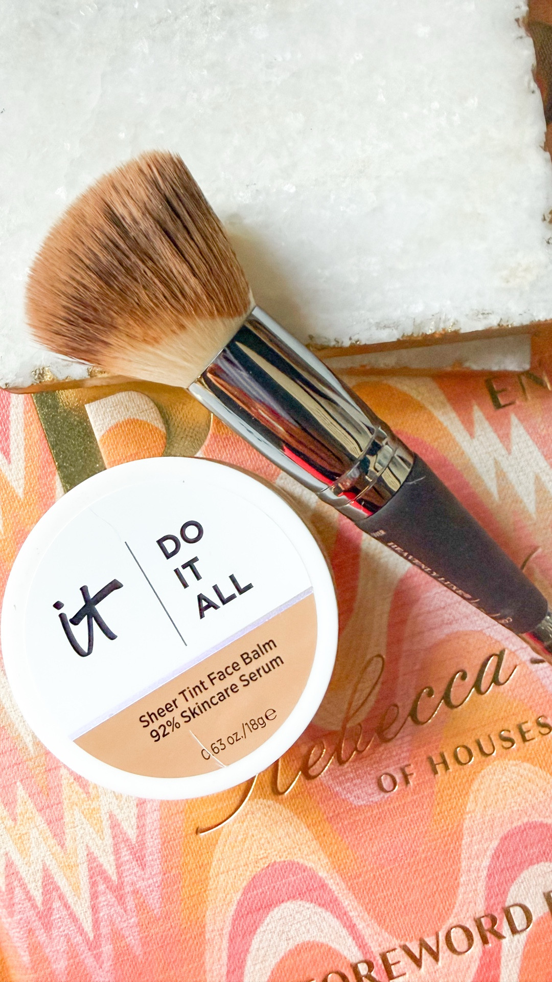 the best makeup balm with built in serum • wearing shade 320/medium tan warm! 

#LTKBeauty #LTKActive #LTKOver40