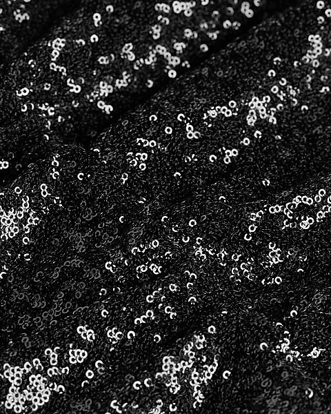 Ruched Sequin T-shirt Sheath Dress | Express