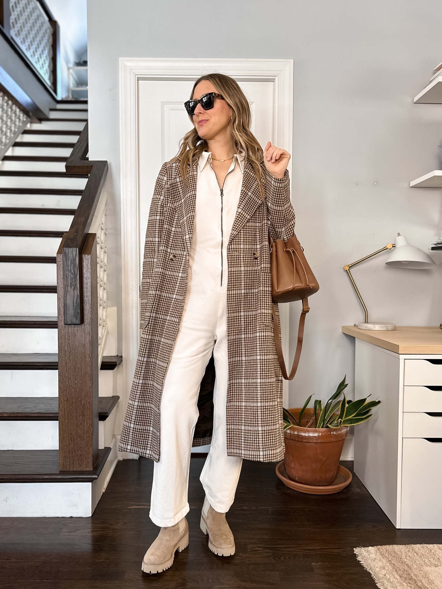 Jacket: tts. Jumpsuit: utility suit in oat milk from shop noble, tts. Boots: tts, code: MICHELLE15 for 15% off your first order  

#LTKshoecrush #LTKstyletip #LTKitbag