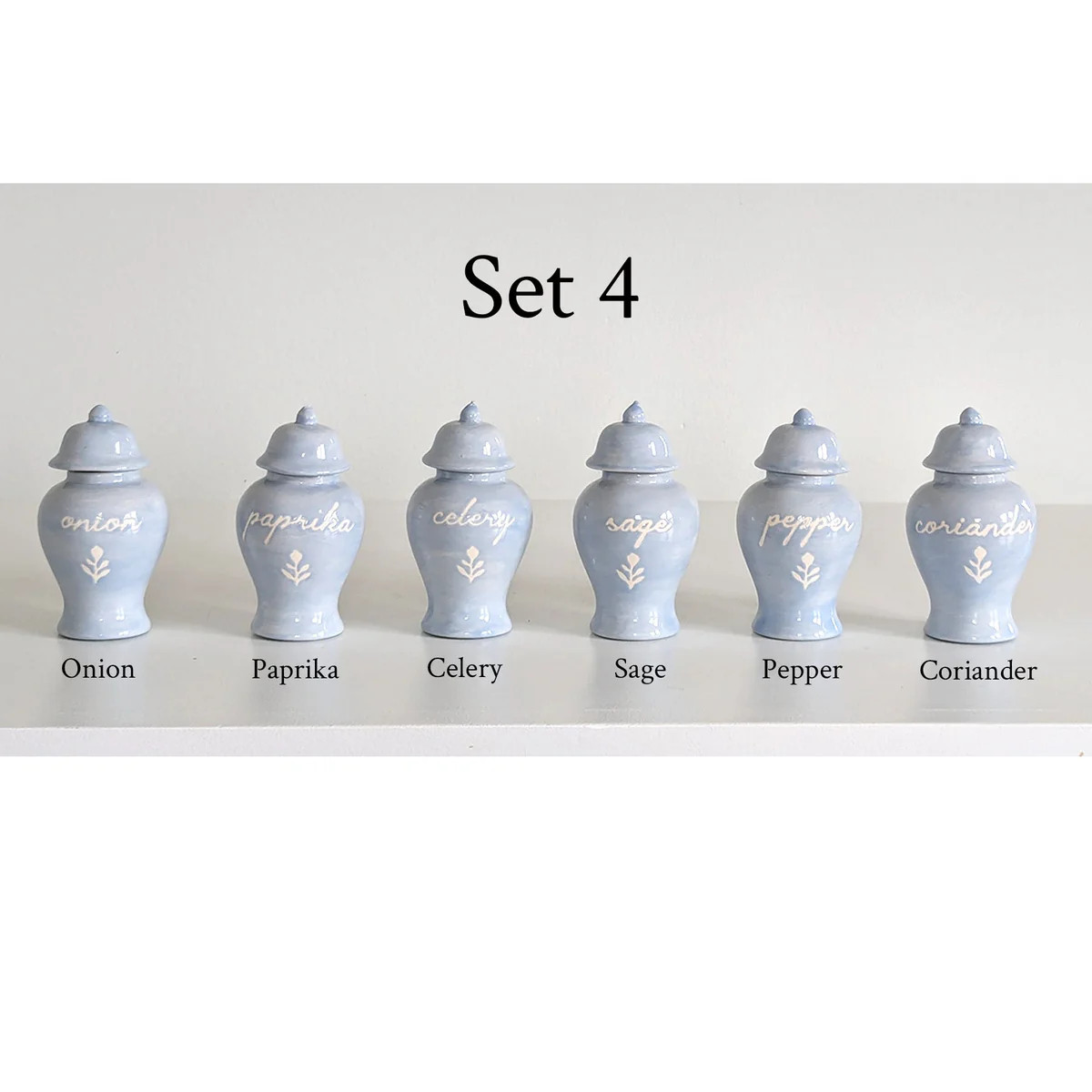 Spice Jar Set 4 | Ruby Clay Company