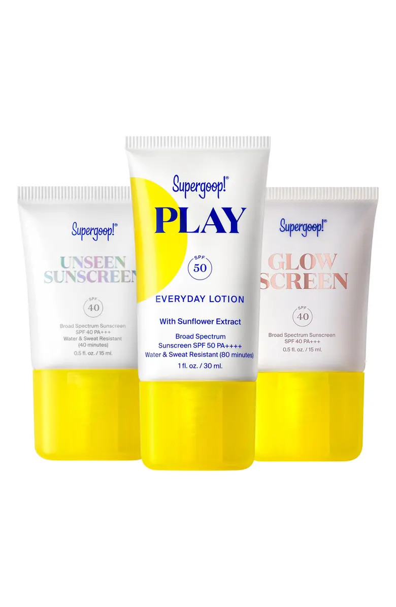 Supergoop! SPF Bestsellers Sunscreen & Lotion Starter Set | Nordstrom