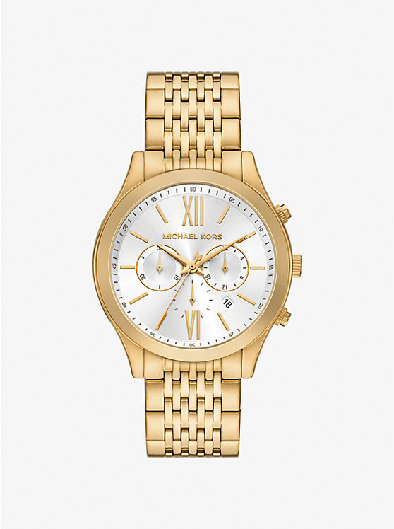 Oversized Aspyn Gold-Tone Watch | Michael Kors CA