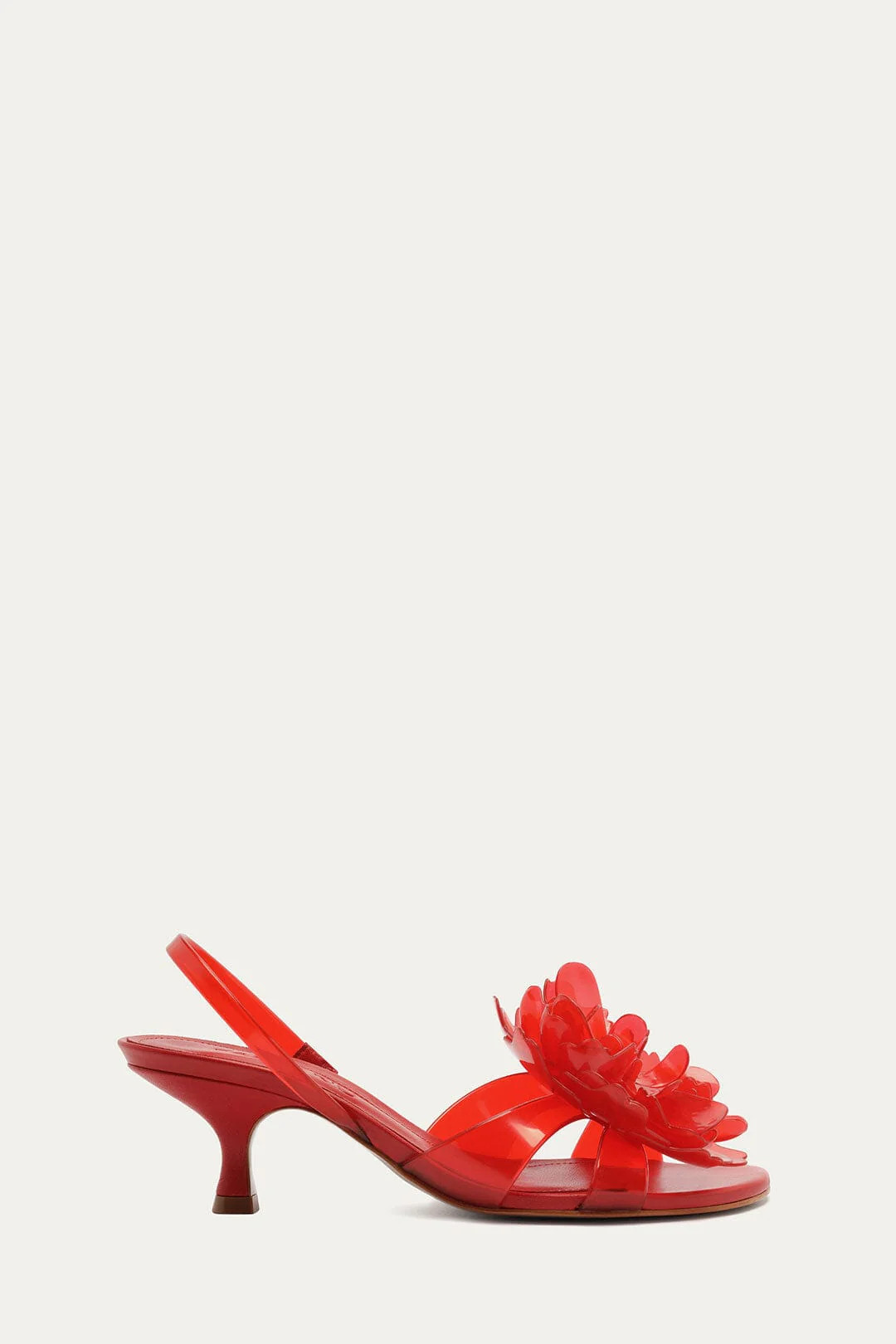 Red Flower Jelly Heeled Sandal | FARM Rio | FarmRio (US)
