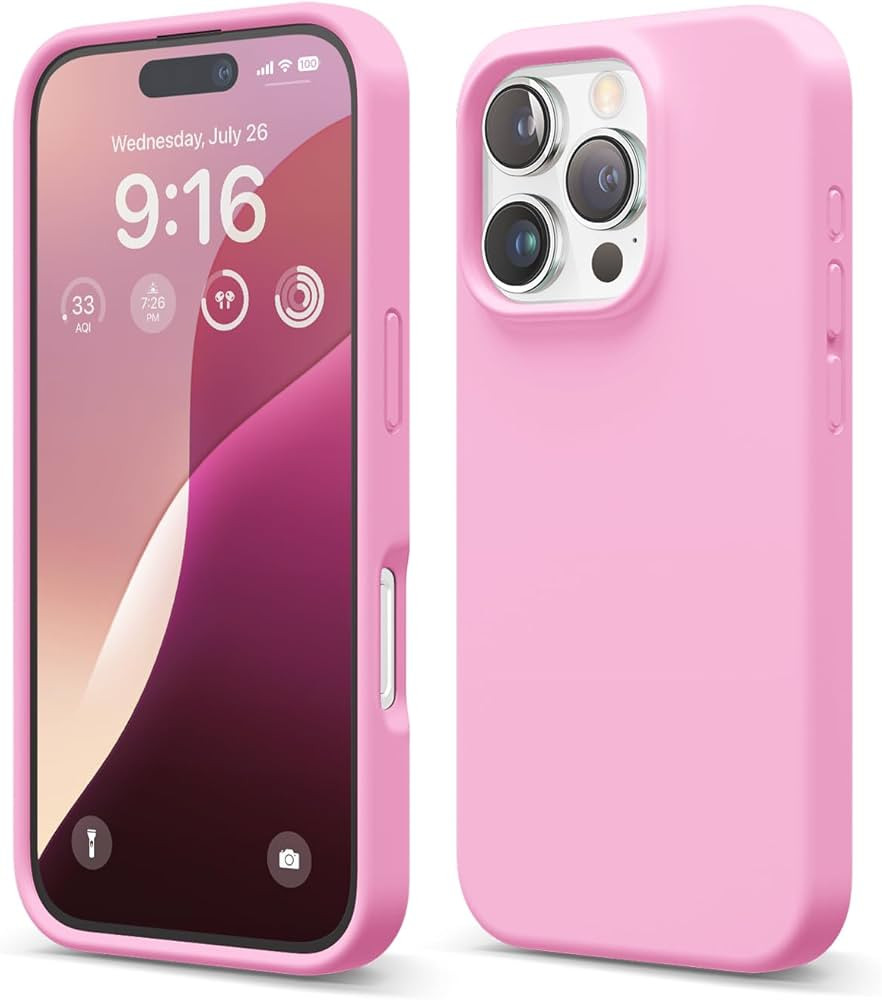 elago Compatible with iPhone 16 Pro Case, Premium Liquid Silicone Case, Full Body Protective Cove... | Amazon (US)