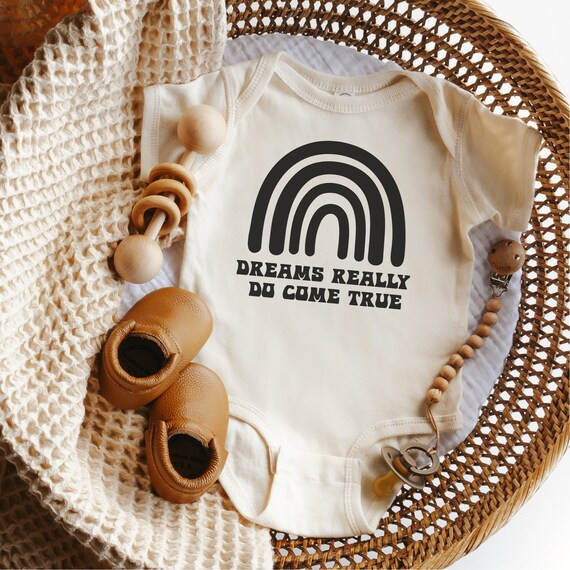 Dreams Come True Baby Bodysuit  Rainbow Baby Bodysuit  | Etsy | Etsy (US)