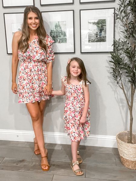 Target Mommy and Me Dresses, Mommy and Me Spring Dresses, Matching Mommy Dresses, One-Shoulder Crop Top, Floral Cream Ruffle Skirt 

#LTKunder50 #LTKstyletip #LTKfamily