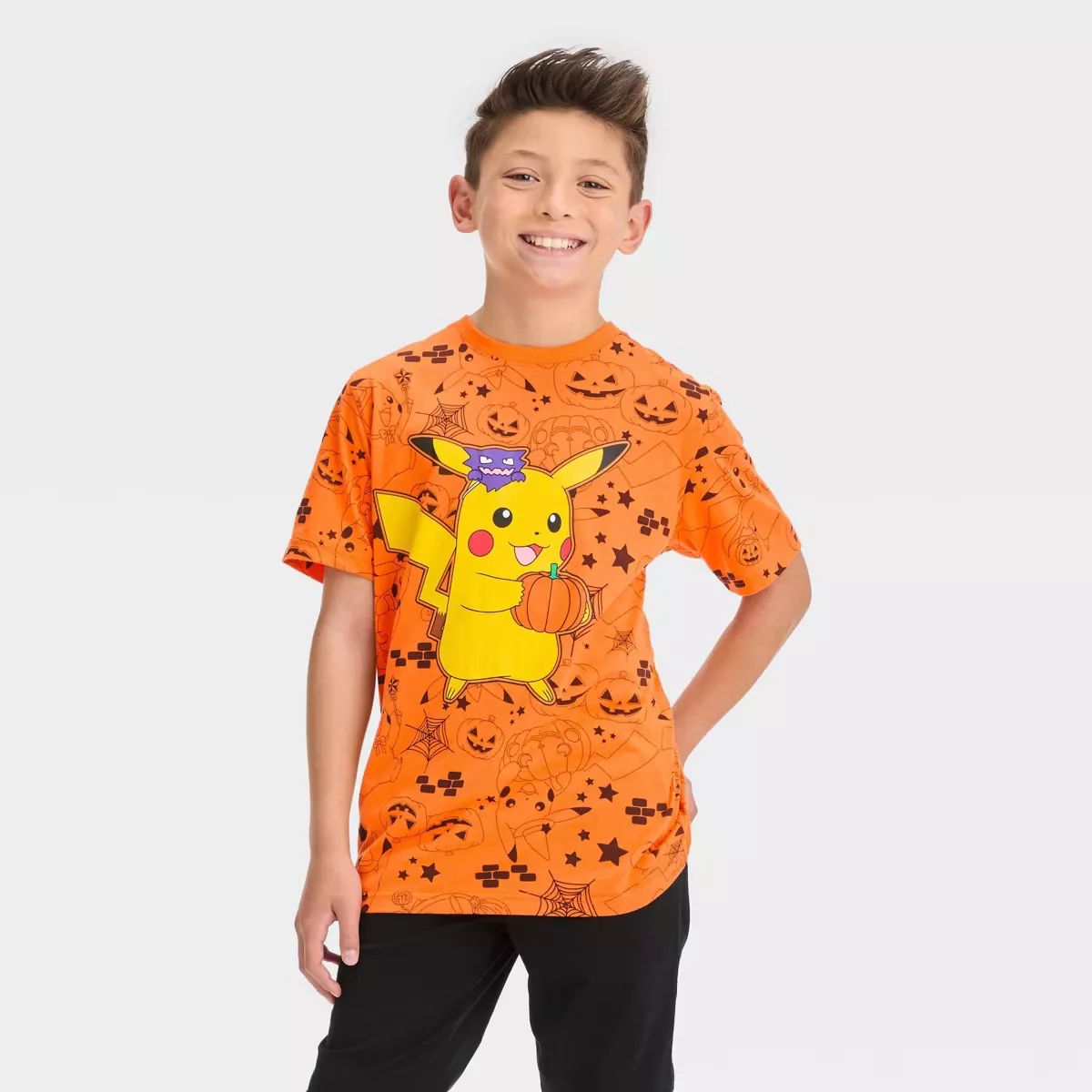 Boy's Pokemon Halloween Trick-or-treating Pikachu T-shirt : Target