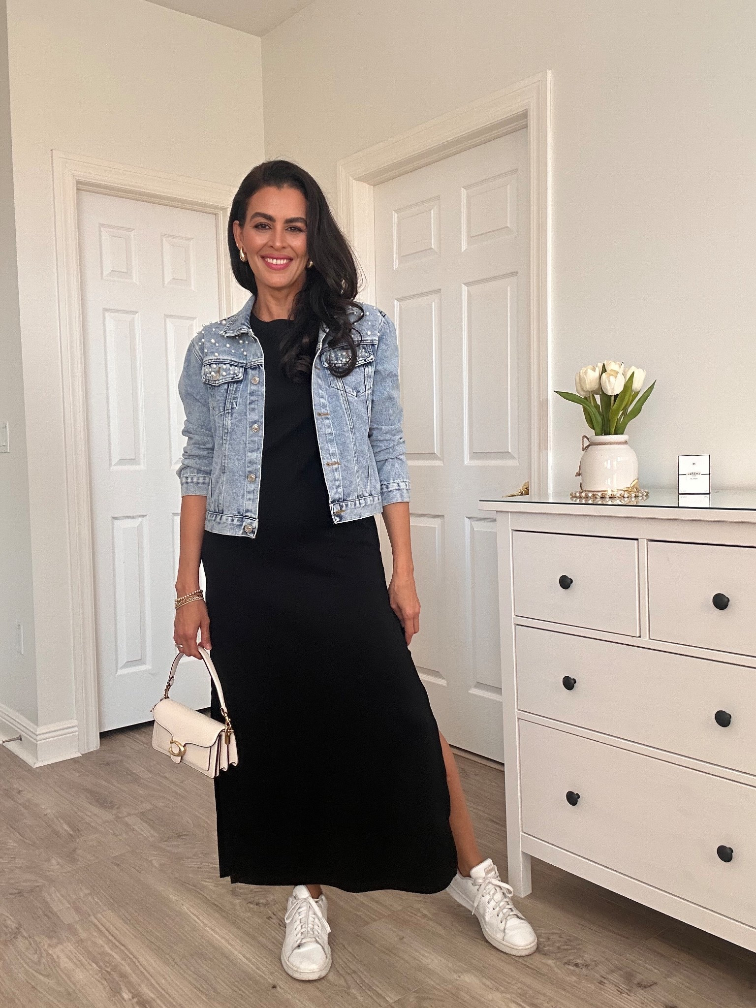 S in dress and jacket 

#LTKSeasonal #LTKSaleAlert #LTKFindsUnder50