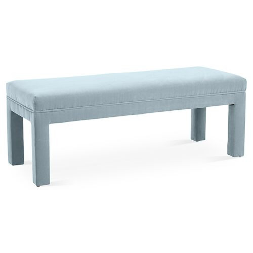 Brittany Bench, Velvet | One Kings Lane