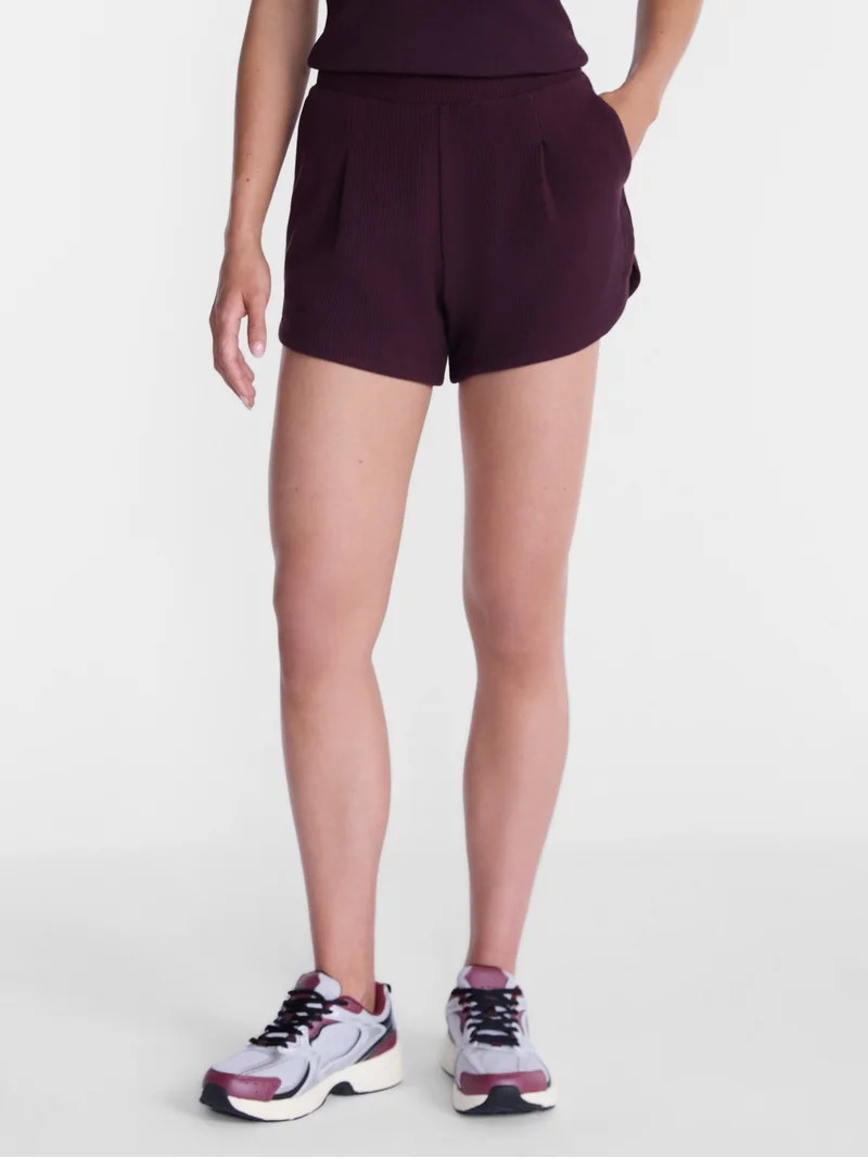 Avia Women's and Women's Plus Ottoman Lounge Shorts, 4.25'' Inseam, Sizes XS-4X | Walmart (US)
