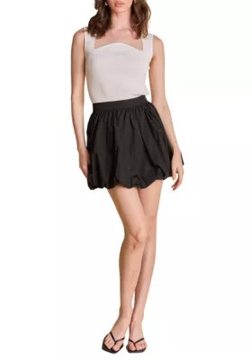 Endless Rose Women's High Waisted Bubble Skirt, Black, Large | Belk