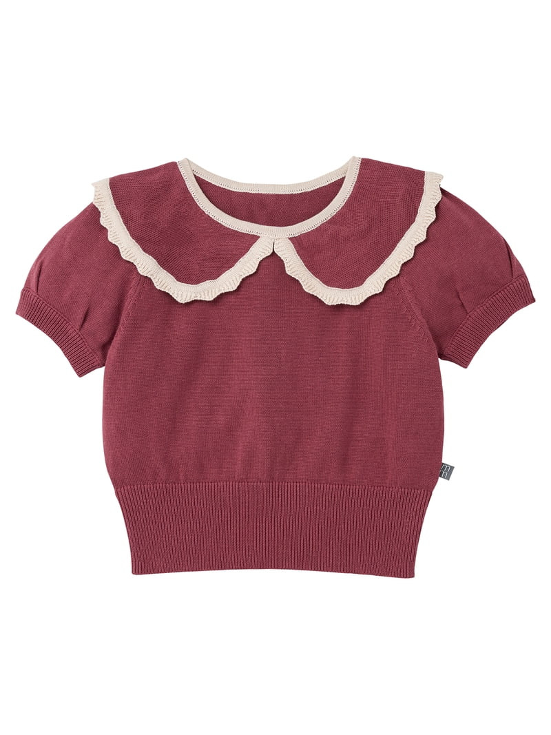 Modern Moments by Gerber Toddler Girl Scallop Sweater and Skirt Set, 2-Piece, 12 Months - 5T | Walmart (US)