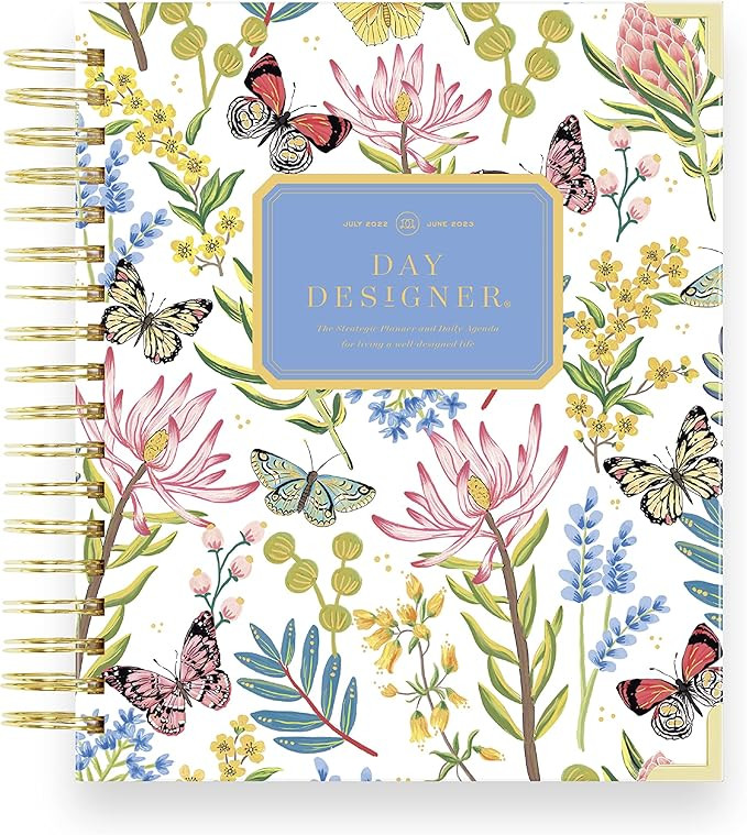 Day Designer 2022-2023 Academic Year Daily Monthly Planner, July - June, 9" x 9.75" Overall, Flut... | Amazon (US)