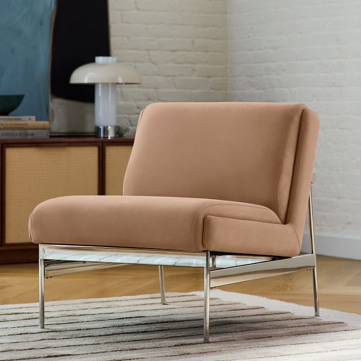 Lacon Leather Slipper Chair | West Elm (US)