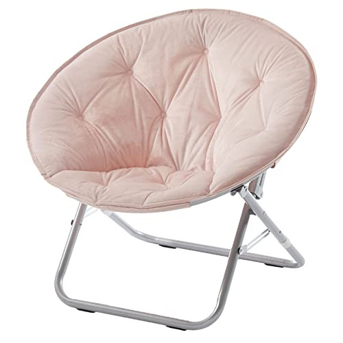 Urban Lifestyle Micromink Saucer Chair, Blush | Amazon (US)