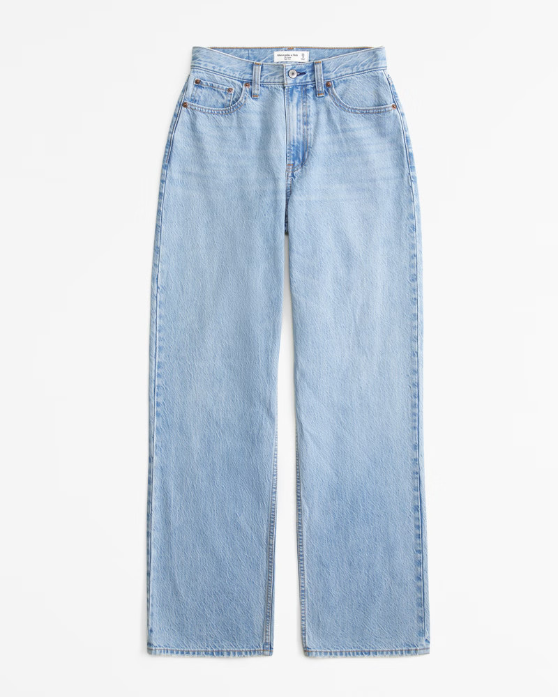 Women's High Rise Loose Jean | Women's Clearance | Abercrombie.com | Abercrombie & Fitch (US)