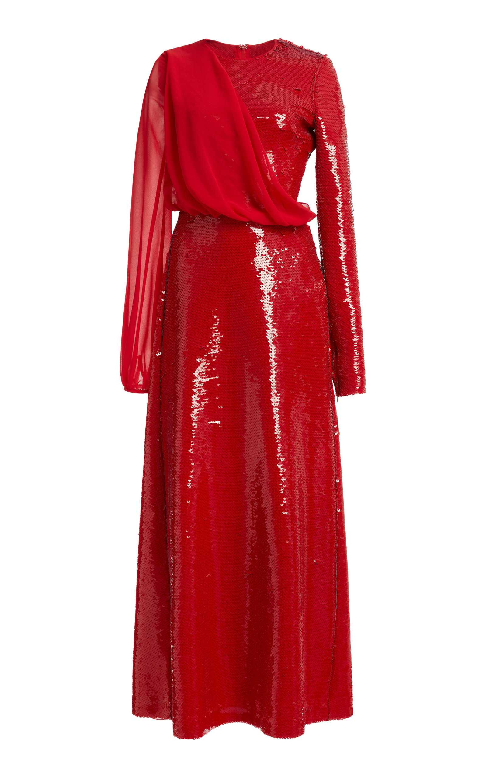Asymmetric Sequin Gown | Moda Operandi (Global)