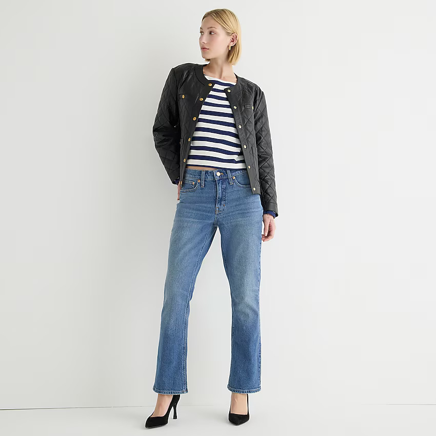 9" demi-boot crop jean in Canopy wash | J. Crew US
