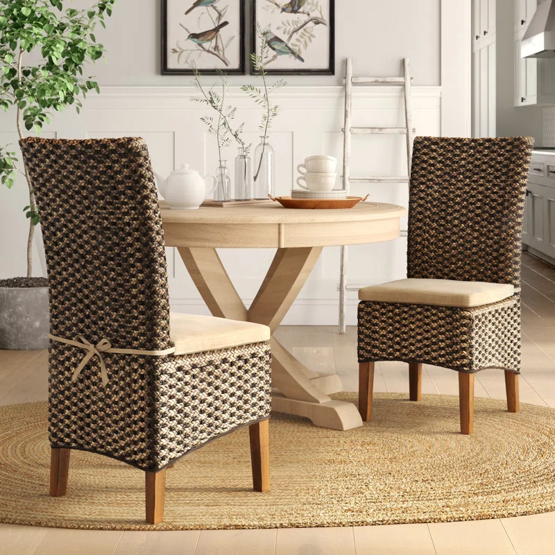 Adairsville Side Chair in Tan, Brown, Black (Set of 2) | Wayfair North America