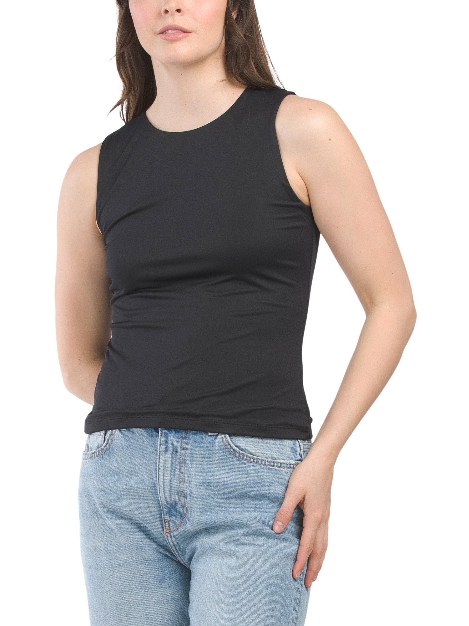 Sleeveless Crew Neck Muscle Tank | TJ Maxx