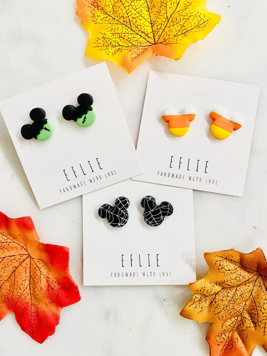 Halloween Mickey Stud Earrings Halloween Cute Disney - Etsy | Etsy (US)