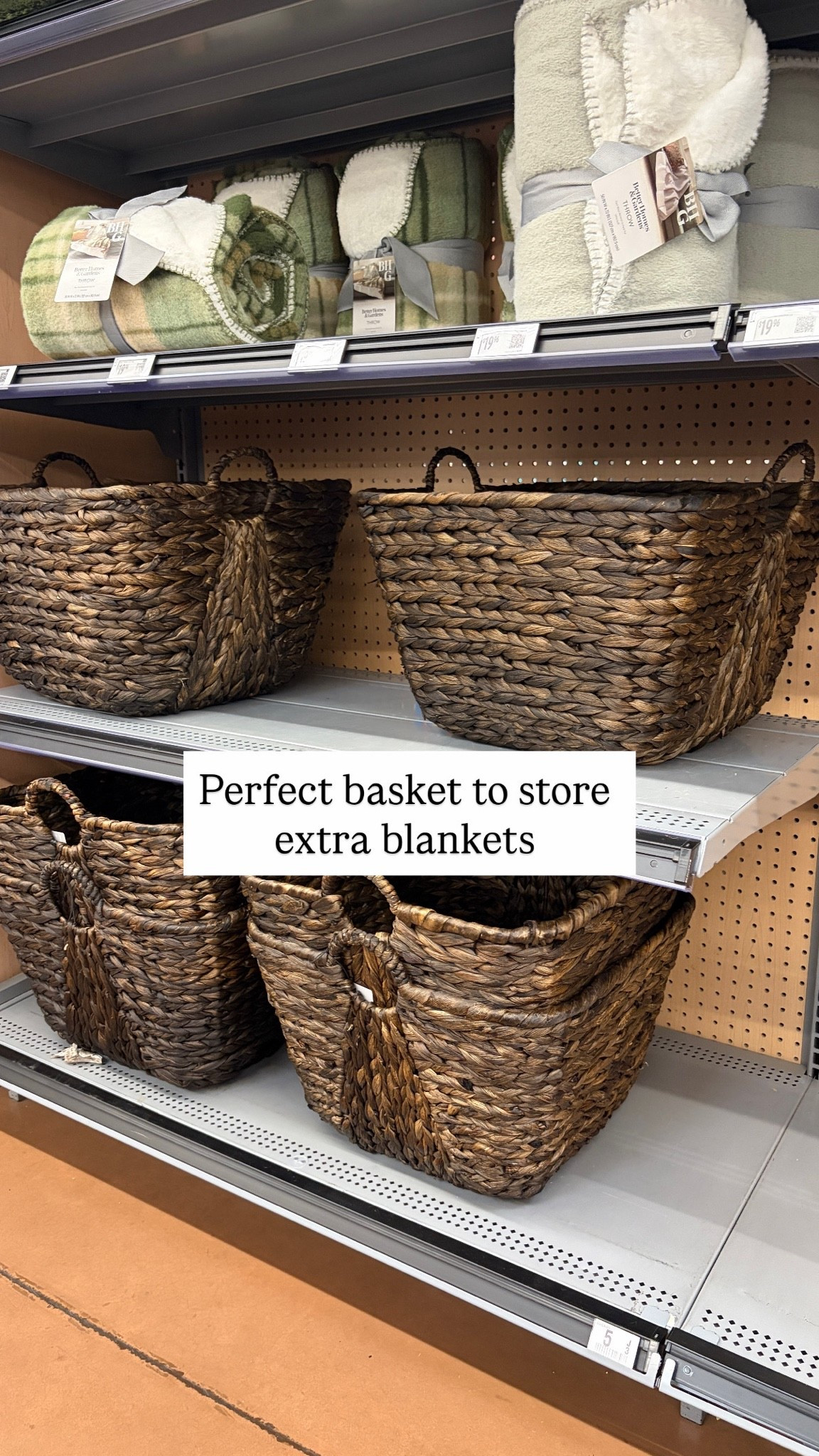 Perfect basket to store, extra blankets and pillows, great size and affordable

#LTKHome #LTKSaleAlert #LTKSeasonal