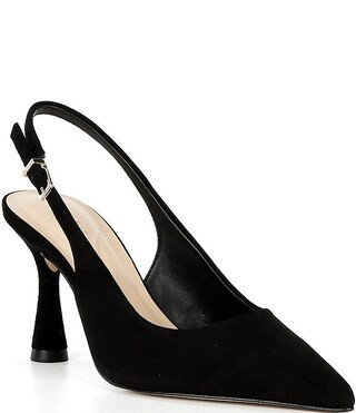 Gianni Bini Ellanor Suede Pointed Toe Slingback Pumps | Dillard's | Dillard's