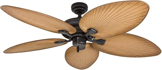 Honeywell Ceiling Fans Palm Island, 52 Inch Tropical Indoor Outdoor Ceiling Fan with No Light, Pu... | Amazon (US)