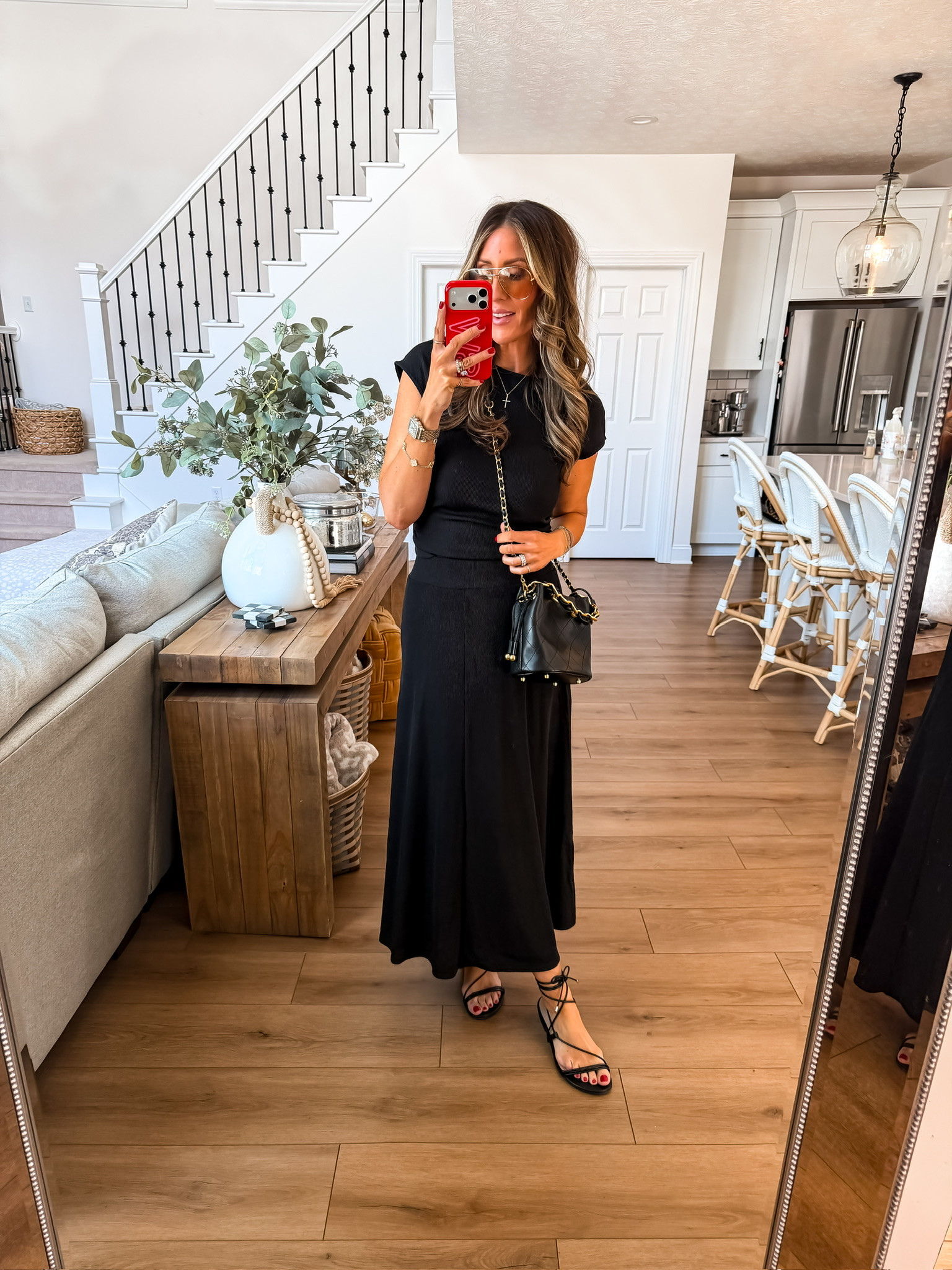 Amazon fashion finds! So classic and elegant look for less. Perfect for any occasion. Cute summer style classic black outfits affordable Amazon fashion cute and comfortable women’s fashion mom life classy clean look Themominstyle 

#LTKSeasonal #LTKdayinmylife #LTKootd