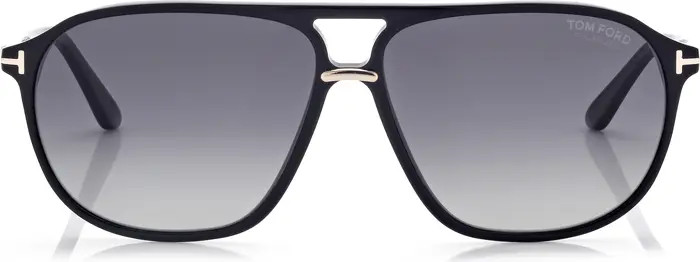 TOM FORD Bruce 61mm Polarized Navigator Sunglasses | Nordstrom | Nordstrom