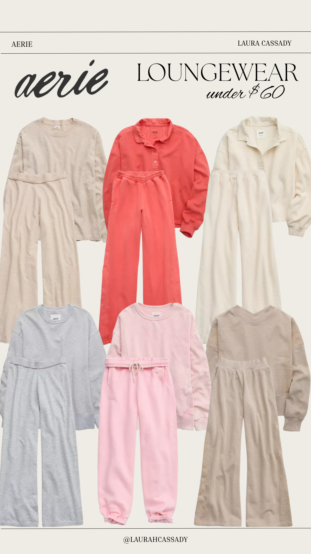 Aerie loungewear under $60 🤍 Cozy, soft, and perfect for lounging at home or running errands without breaking the bank. Great budget-friendly pieces you’ll reach for again and again!
#Aerie #AerieLoungewear #LoungewearUnder60 #CozyStyle #EverydayComfort #BudgetFriendlyStyle #ComfyOutfits #LTKFinds #LTKStyle 

 #LTKSeasonal #LTKSaleAlert #LTKTall