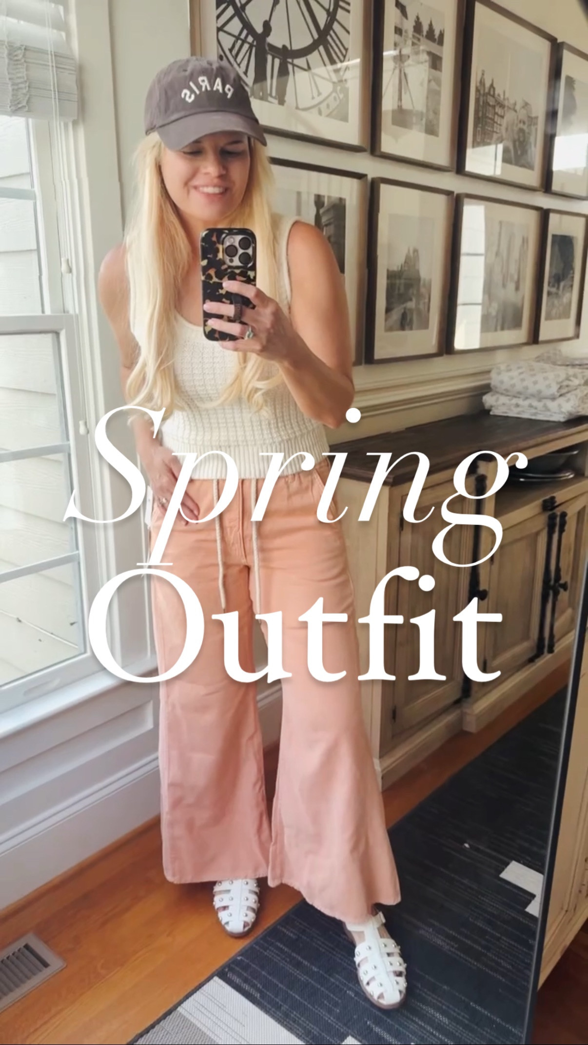 I love this spring outfit! Everything is yes. This drawstring denim with the little flare is so Adorbs! 

#LTKWatchNow #LTKSaleAlert #LTKShoeCrush