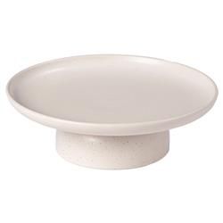 Casafina Pacifica Modern Classic Vanilla Stoneware Footed Cake Plate | Kathy Kuo Home