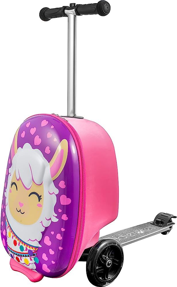 Kiddietotes 3-D Hardshell Ride On Suitcase Scooter for Kids - Cute Lightweight Kids Carry-On Lugg... | Amazon (US)