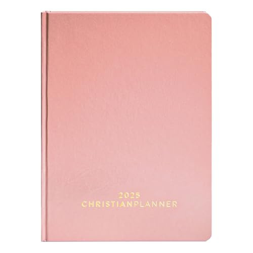 Christian Planner 2020 Planner, Bible Journal, and Gratitude Journal for Men & Women | 7"x10" Lay Flat Hardcover Vegan Leather Journal with Thick No-Bleed Paper | Month, Week & Daily Organizer (2019 Hardcover (Journal Only), Chestnut Brown) | Amazon (US)