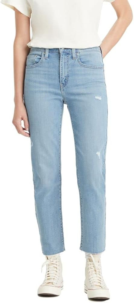 Levi's Women's 724 High Rise Straight Crop Jeans | Amazon (US)