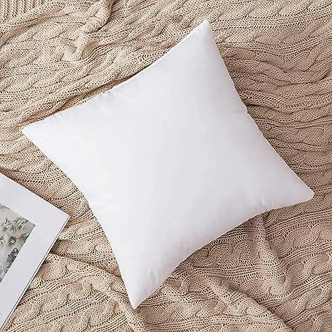 MIULEE Set of 2 Throw Pillow Inserts Hypoallergenic Premium Pillow Stuffer Square Form for Decora... | Amazon (US)