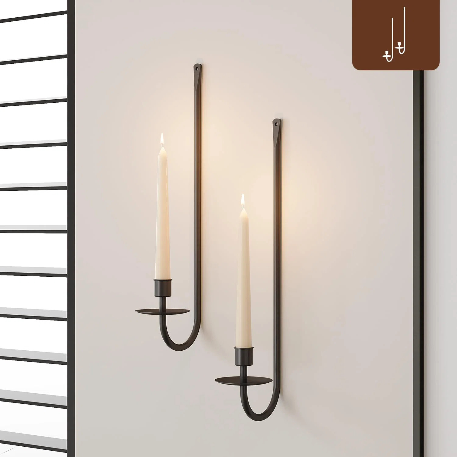 NIERBO Metal Wall Candle Sconce Holder Set Of 2 & Reviews | Wayfair | Wayfair North America