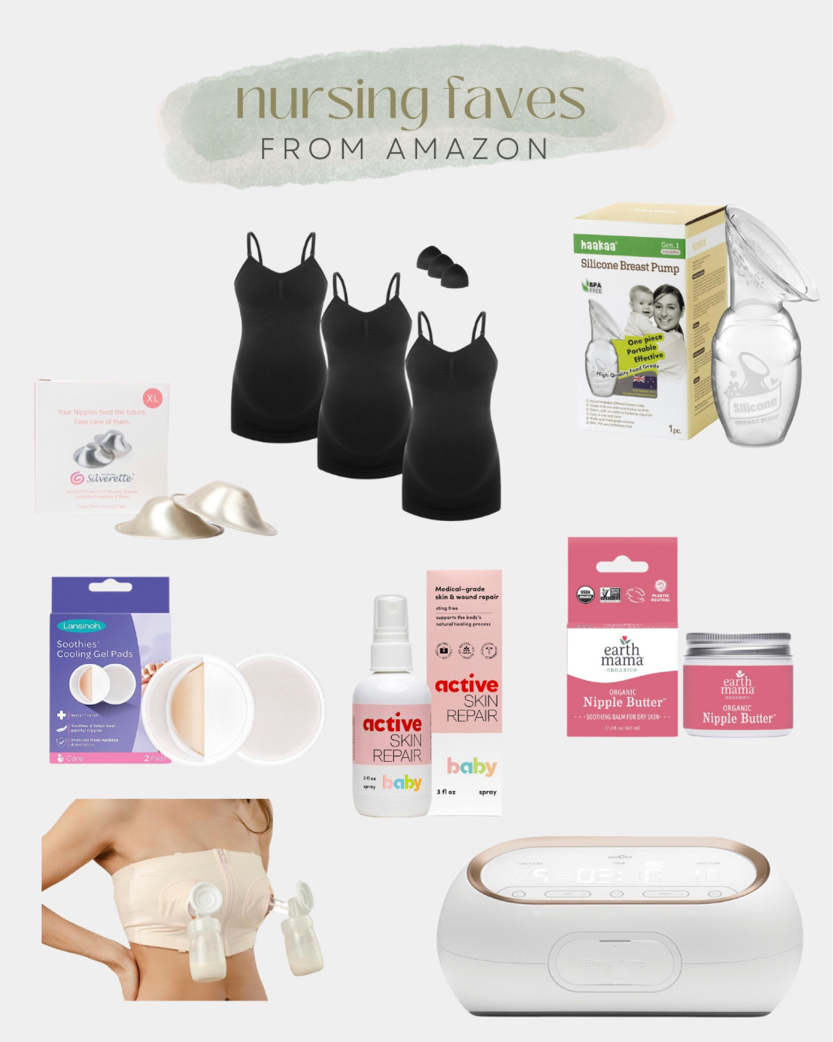 All my nursing / pumping favorites from Amazon! Have used all of these regularly postpartum for breastfeeding and pumping. 

I used the Spectra S1 for my first pregnancy but have loved the portable Spectra Synergy Gold this time around! 
 

#LTKfindsunder50 #LTKbaby #LTKbump