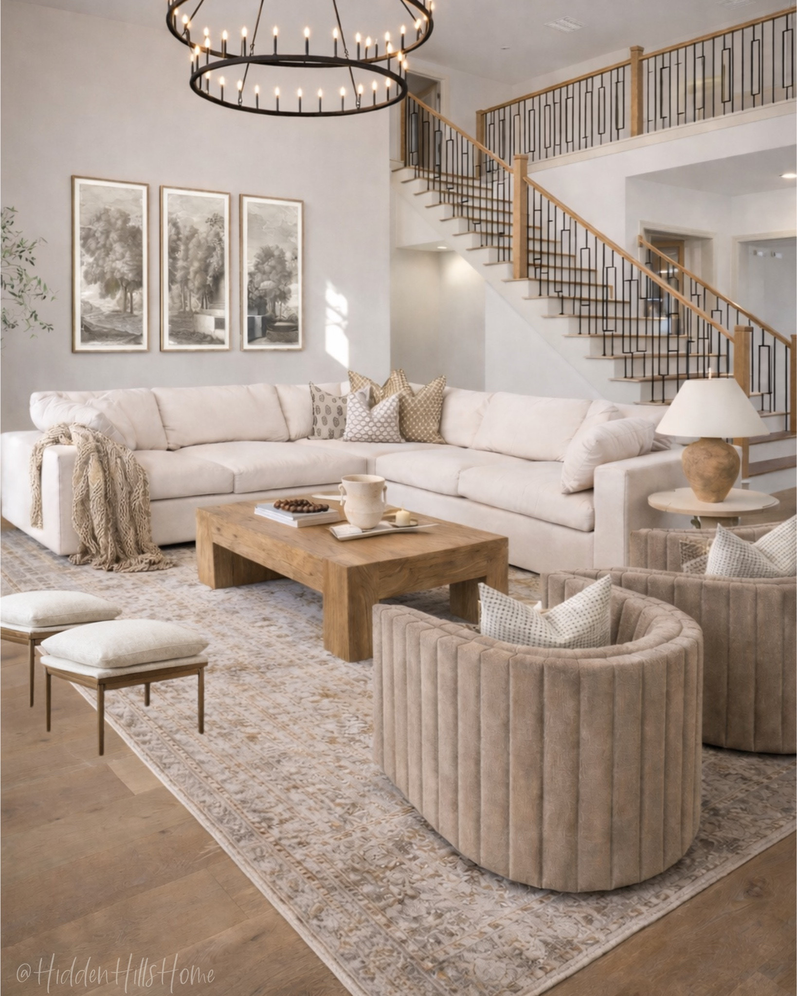 Cozy living room decor mood board, living room design, home decor ideas, sectional sofa, living room inspiration, accent chairs, coffee table #livingroom

#LTKHome #LTKSaleAlert #LTKSeasonal