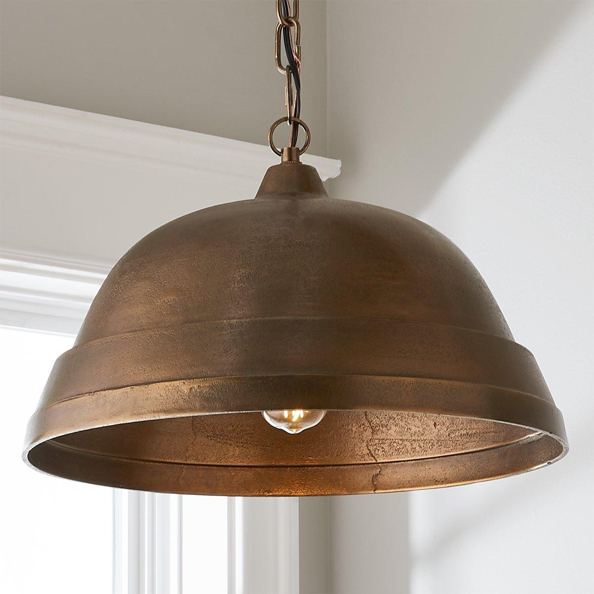 Fire and Earth Pendant - Dome - Medium | Shades of Light